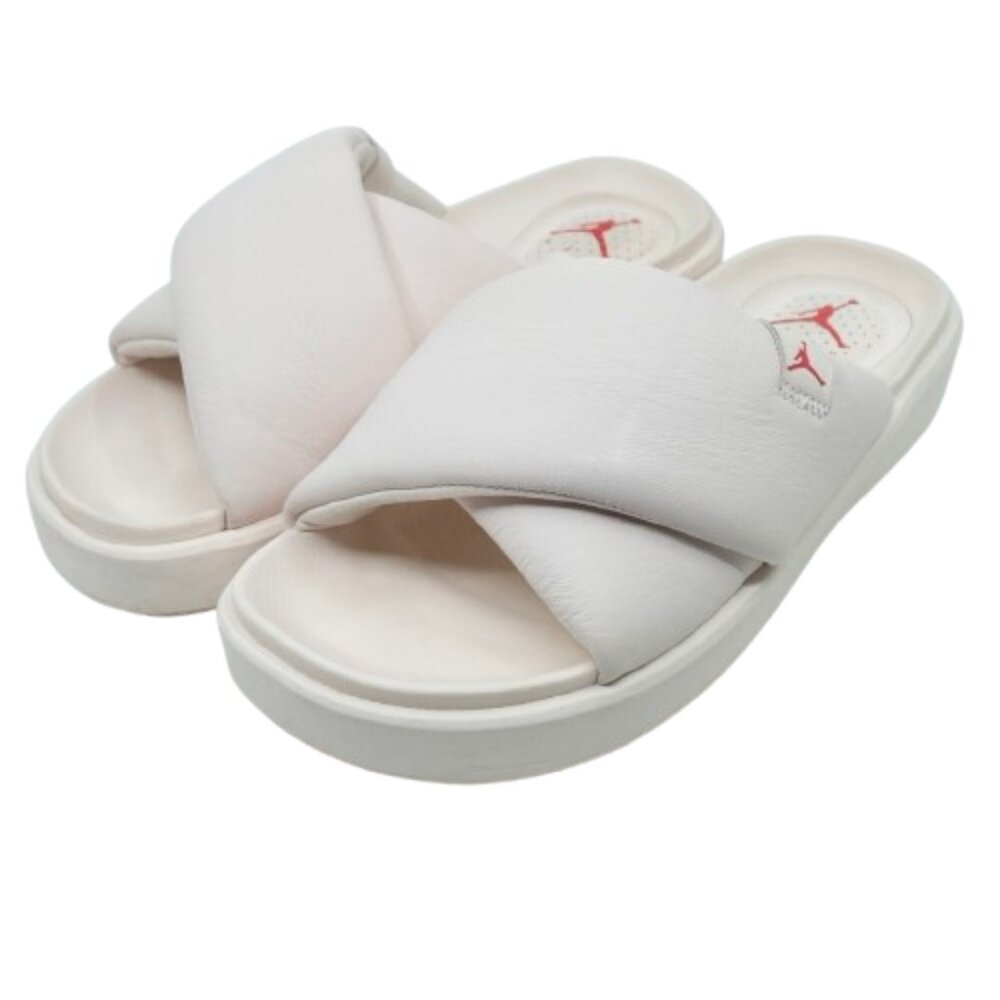 AIR JORDAN~WOMENS JORDAN SOPHIA SLIDE PLATFORM SANDALS 'LIGHT SOFT PINK' Size 8